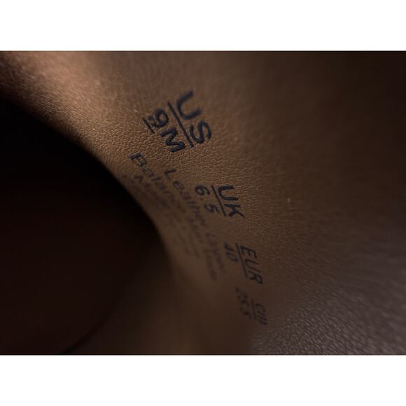 Naturalizer Loafer Callie-Moc Pumps Womens 9M Pewter Metallic Block Heel Chain - Picture 8 of 11